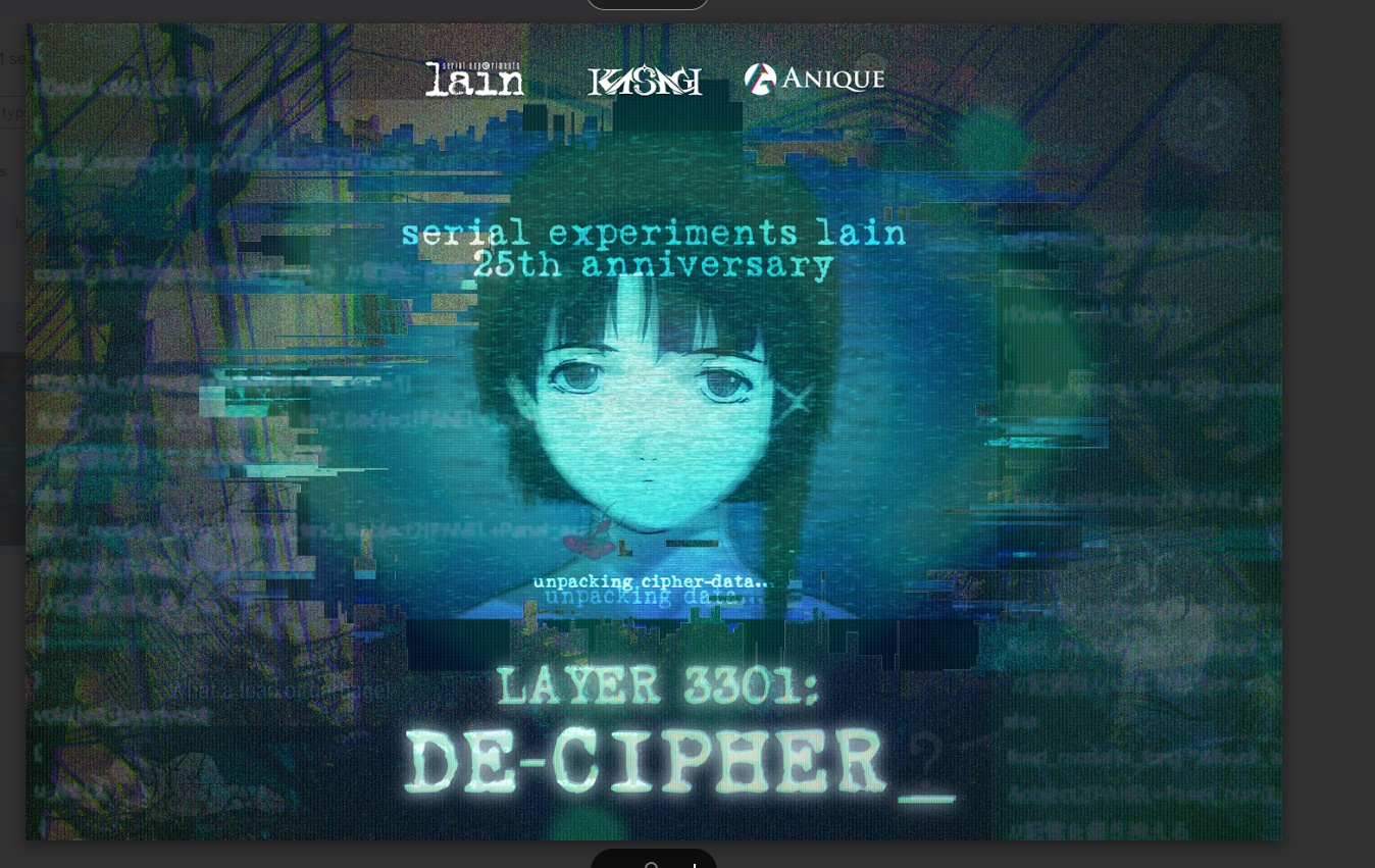 代替現実ゲーム（ARG）「Layer 3301： De-Cipher」をリリース予定