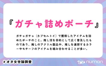 numan用語集「ガチャ詰めポーチ」